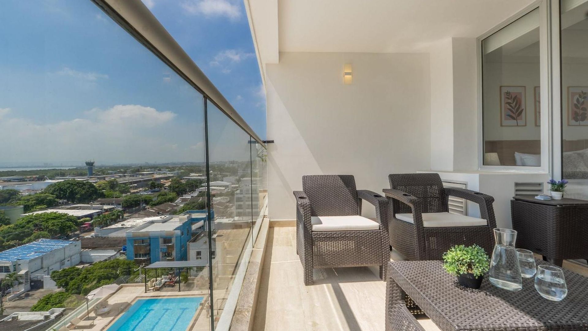 Cb937 | Stylish Loft Piso 9 Con Balcón Y Vista Ciudad Apartamento *