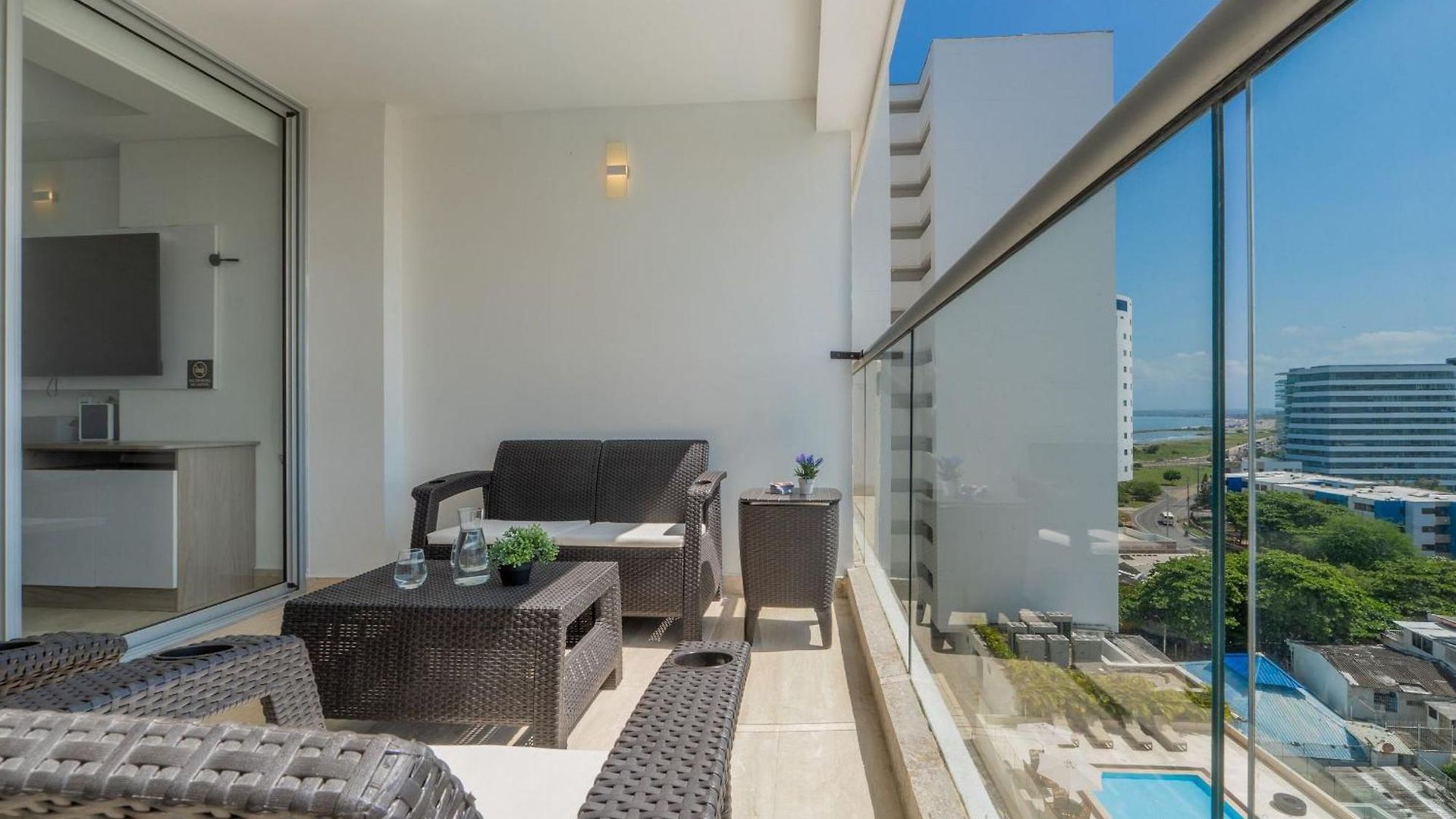 Apartamento Cb937 | Stylish Loft Piso 9 Con Balcón Y Vista Ciudad Cartagena