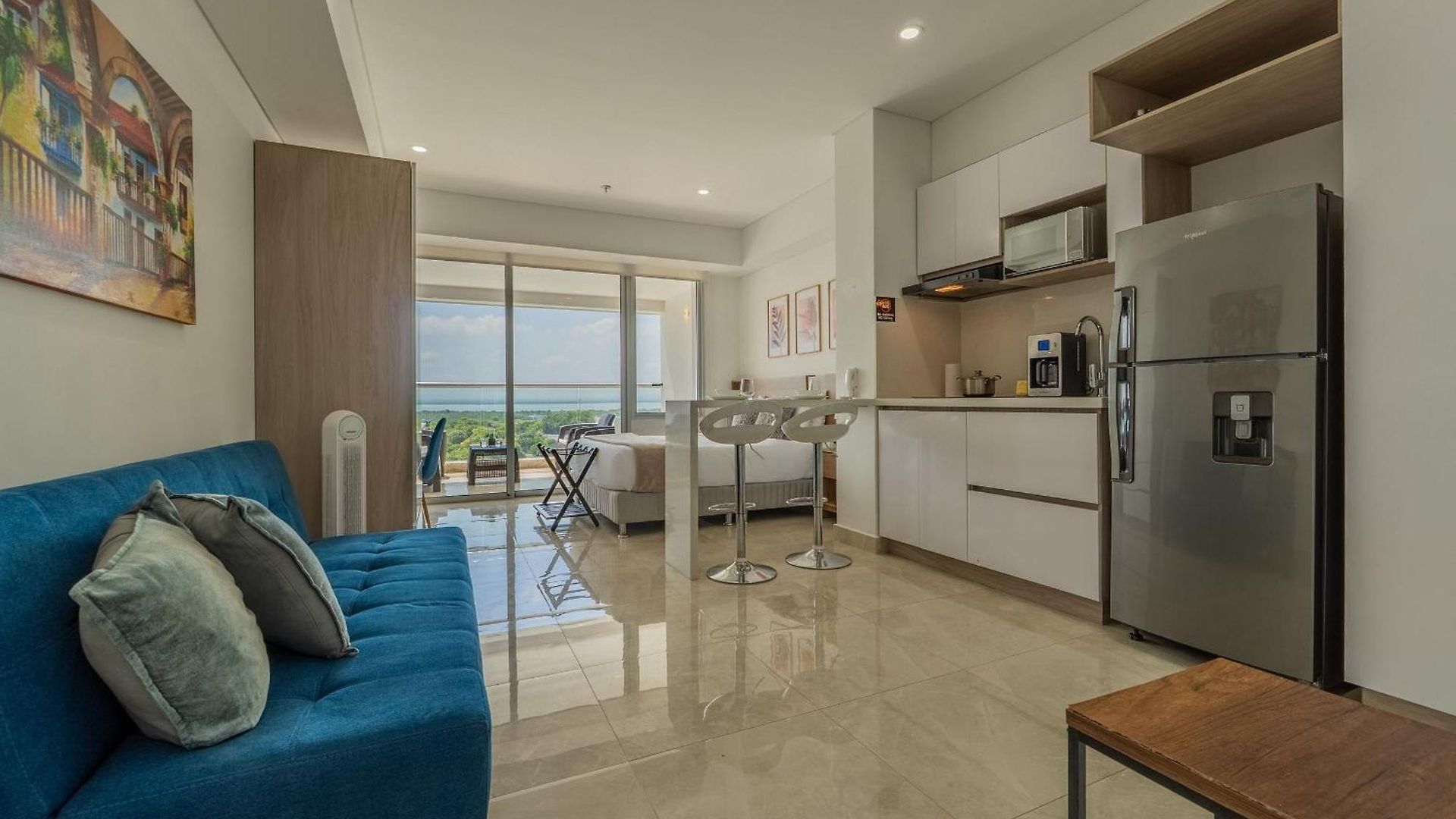 Apartamento Cb937 | Stylish Loft Piso 9 Con Balcón Y Vista Ciudad *