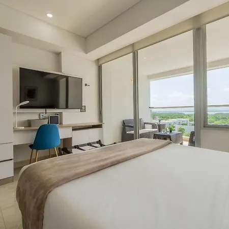 Cb937 | Stylish Loft Piso 9 Con Balcón Y Vista Ciudad Apartamento