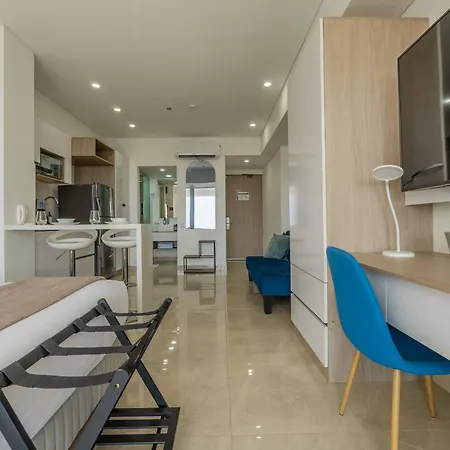 Cb937 | Stylish Loft Piso 9 Con Balcón Y Vista Ciudad Apartamento *