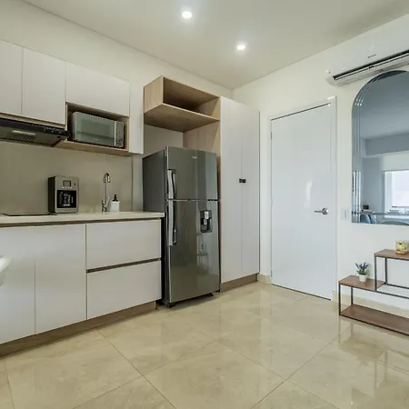 Cb937 | Stylish Loft Piso 9 Con Balcón Y Vista Ciudad Apartamento *