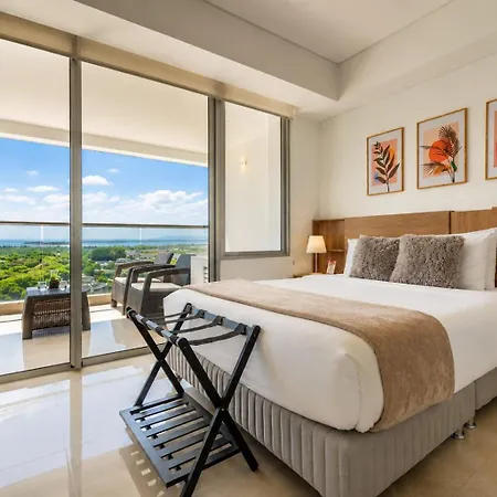 Stylish Loft Piso 9 Con Balcón Y Vista Ciudad Cb937 * Cartagena