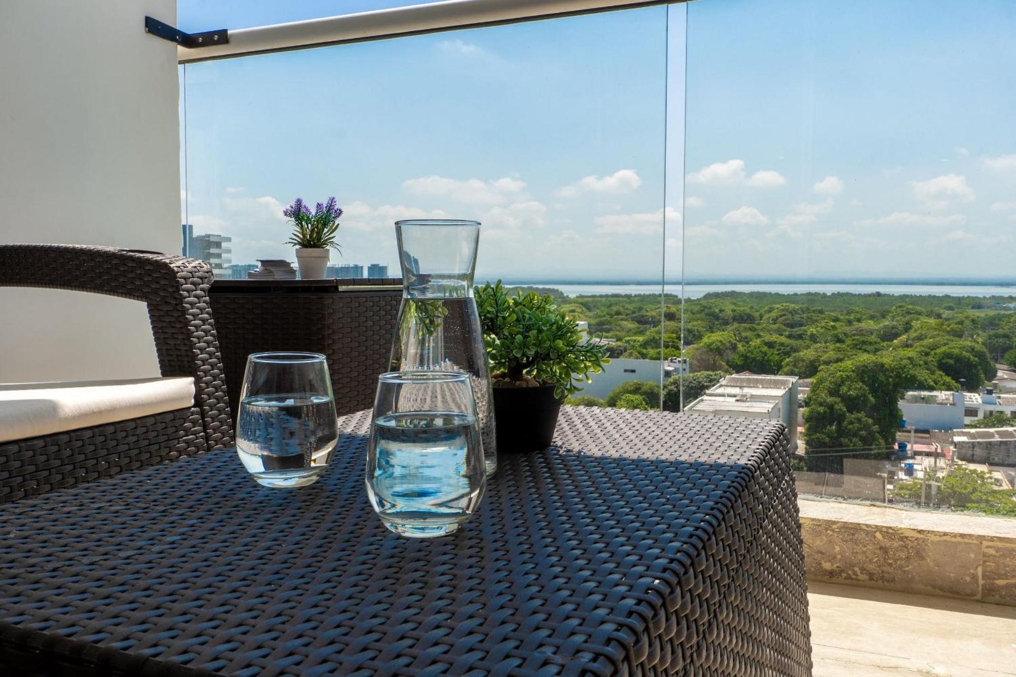 Cb937 | Stylish Loft Piso 9 Con Balcón Y Vista Ciudad * Cartagena