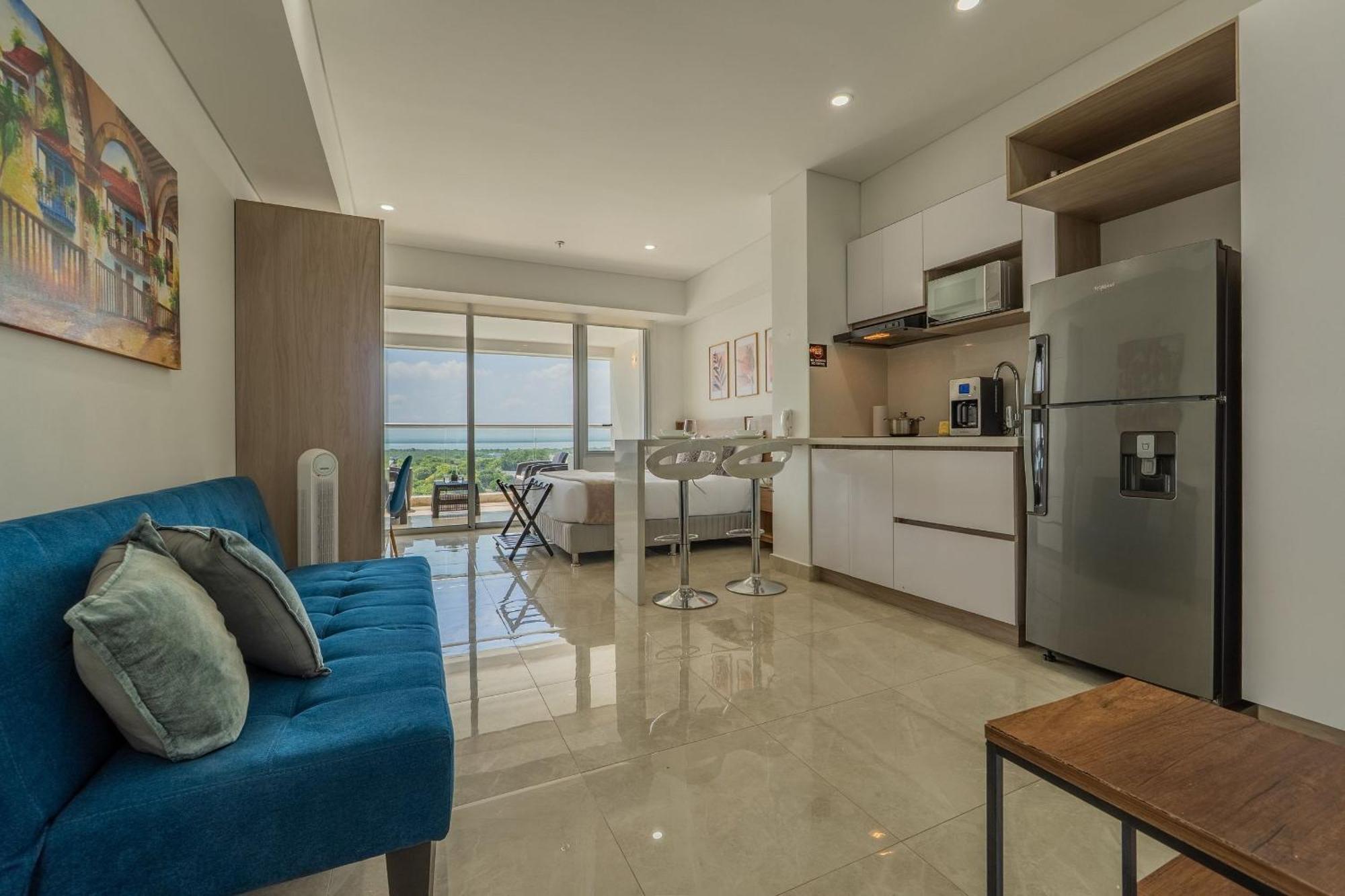 Apartamento Cb937 | Stylish Loft Piso 9 Con Balcón Y Vista Ciudad *