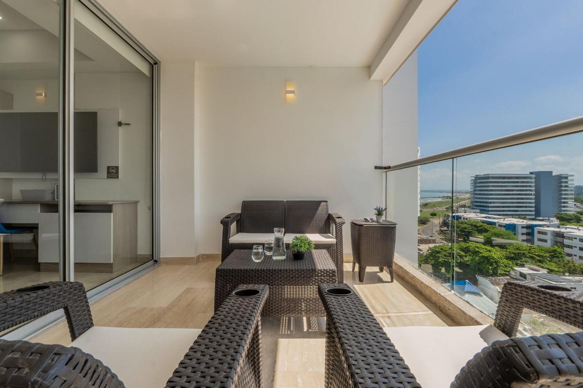 Apartamento Cb937 | Stylish Loft Piso 9 Con Balcón Y Vista Ciudad *