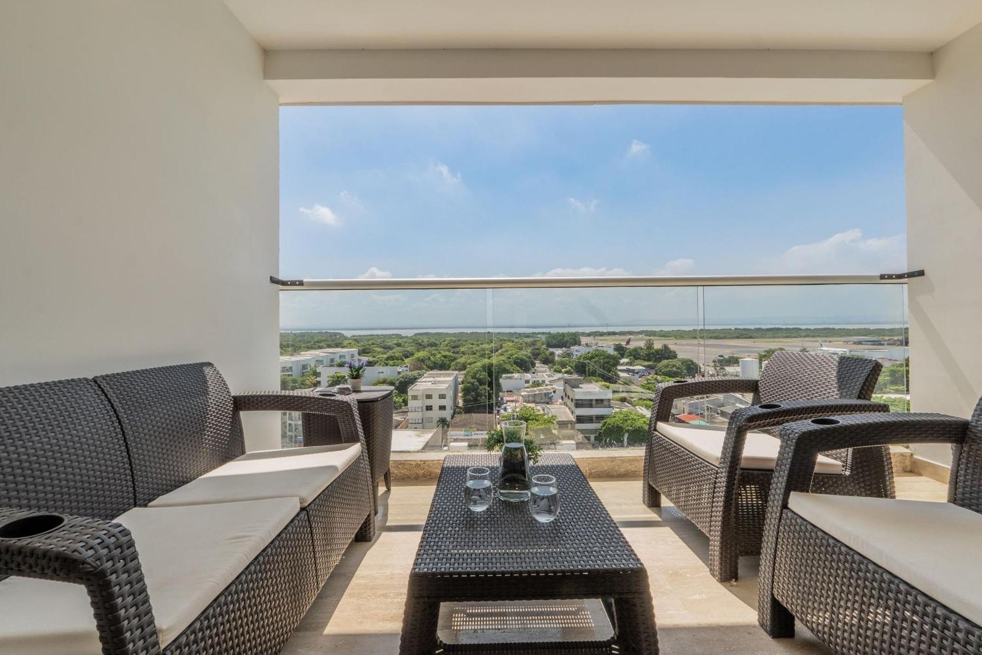 Apartamento Cb937 | Stylish Loft Piso 9 Con Balcón Y Vista Ciudad